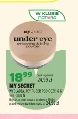 Wygładzający puder pod oczy My Secret