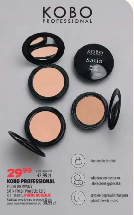 Puder do twarzy Kobo Professional Satin Finish Powder