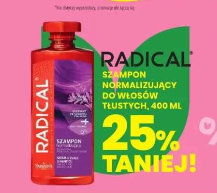 Szampon normalizujący do włosów tłustych Radical