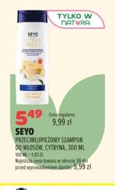 Szampon do włosów przeciwłupieżowy cytryna Seyo