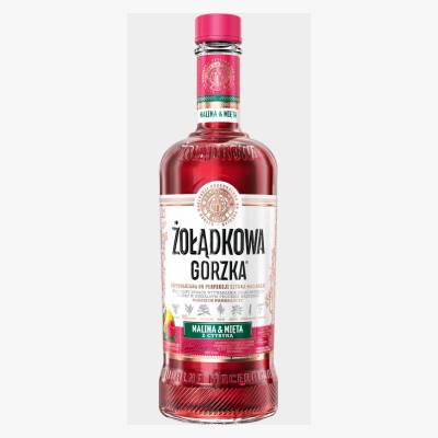 Likier Żołądkowa gorzka malina mięta cytr 0,5l 25%