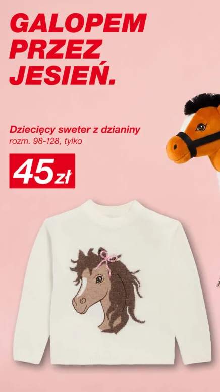 Dziecięcy sweter z dzianiny