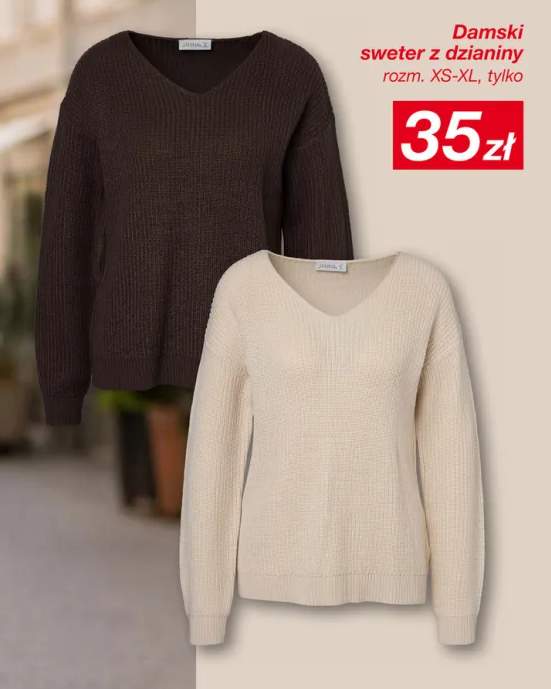 Damski sweter z dzianiny Janina