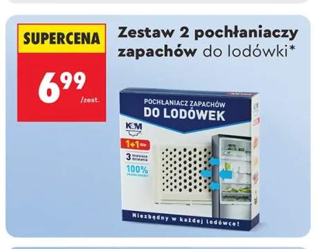 Pochłaniacz zapachów do lodówki K & M 2-pak