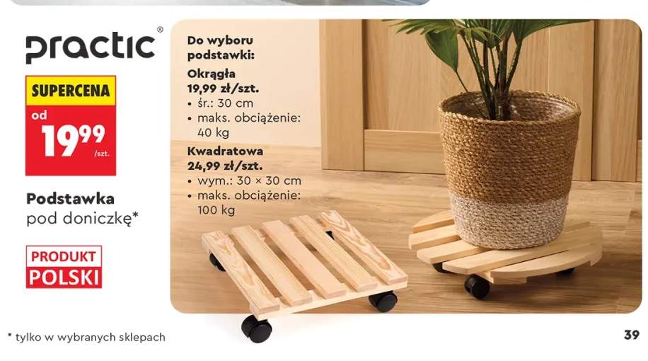 Podstawka pod doniczkę okrągła Practic +1 wariant