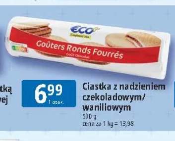 Ciastka z nadzieniem czekoladowym ECO+ +1 wariant