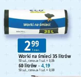 Worki na śmieci 35 l Eco+ +1 wariant