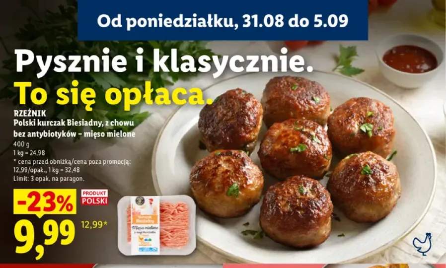 Mięso mielone z kurczaka biesiadnego z chowu bez antybiotyków Rzeźnik