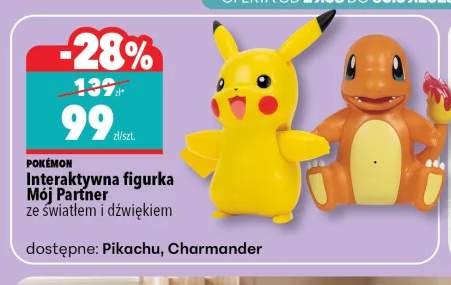 Interaktywna figurka Mój Partner Pikachu Pokémon ze światłem i dźwiękiem +1 wariant