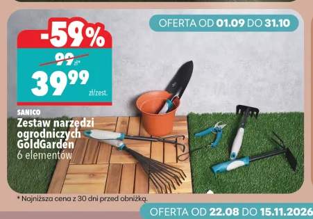 Zestaw narzędzi ogrodniczych Sanico GoldGarden