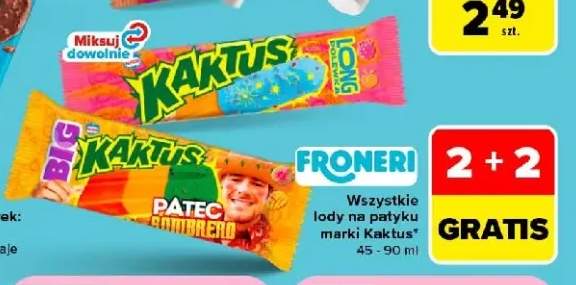 Lody Kaktus Long Polewka +2 warianty