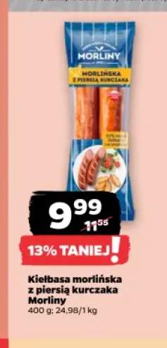 Kiełbasa morlińska z piersią kurczaka Morliny