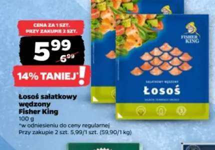 Łosoś sałatkowy wędzony Fisher King