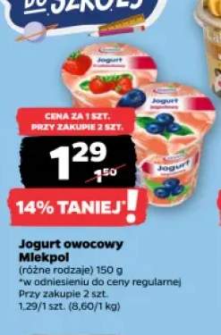 Jogurt owocowy Mlekpol +2 warianty