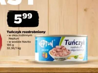 Tuńczyk rozdrobniony w oleju roślinnym Neptun +1 wariant