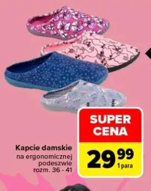 Kapcie damskie na ergonomicznej podeszwie TEX