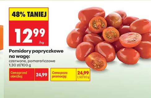 Pomidory papryczkowe czerwone +1 wariant