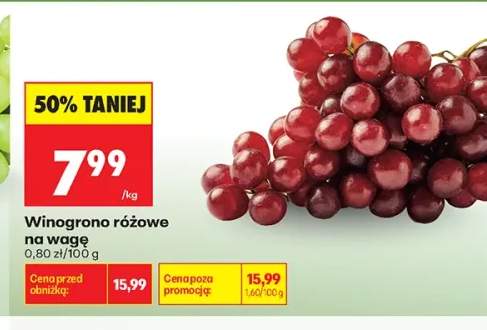 Winogrona różowe