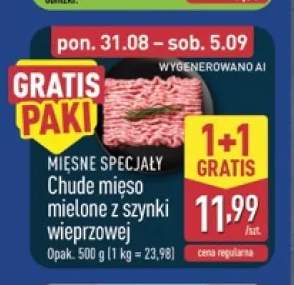 Chude mięso mielone z szynki wieprzowej Mięsne Specjały
