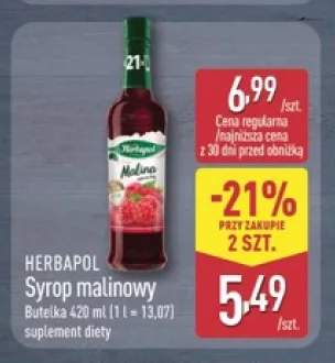 Syrop malinowy Herbapol