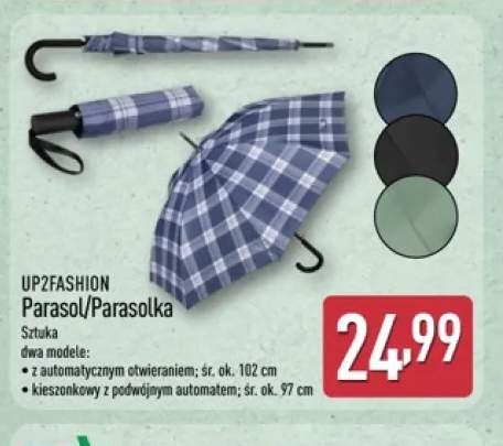 Parasol z automatycznym otwieraniem UP2FASHION +1 wariant
