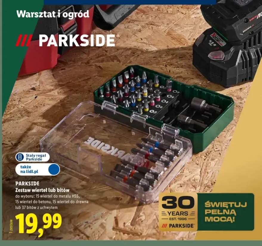 Zestaw wierteł do metalu HSS Parkside +3 warianty