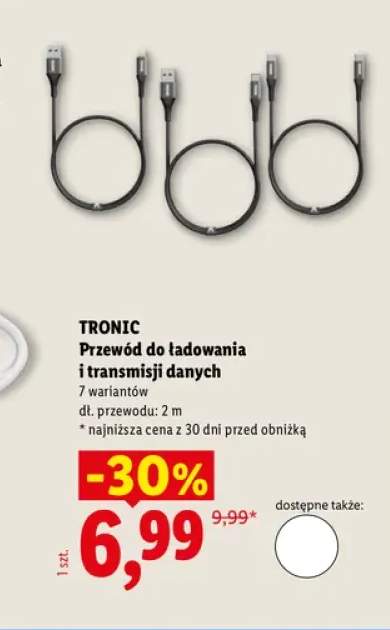 Przewód do ładowania i transmisji danych Tronic 2 m