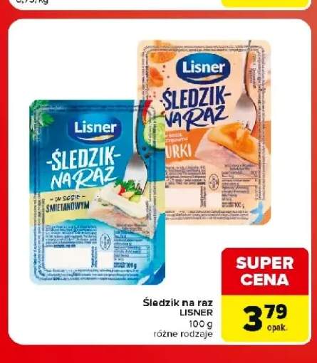 Śledzik na raz w sosie grzybowym Lisner +1 wariant