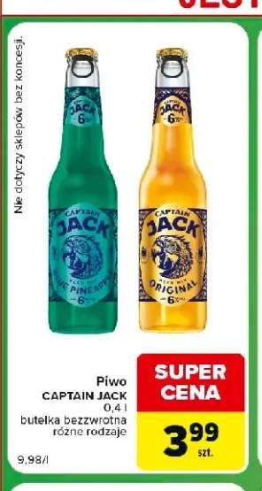 Piwo Captain Jack Original +1 wariant