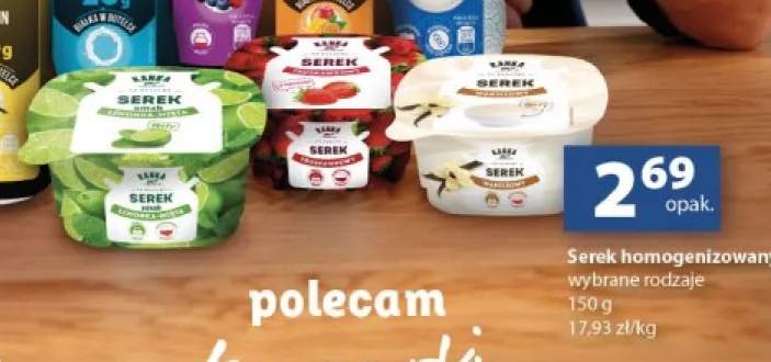 Serek homogenizowany limonka-mięta Kanka +2 warianty