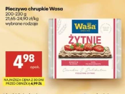 Pieczywo chrupkie żytnie Wasa