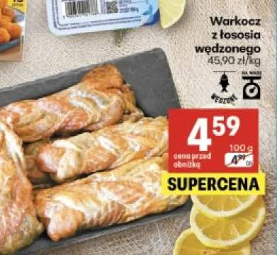 Warkocz z łososia wędzonego