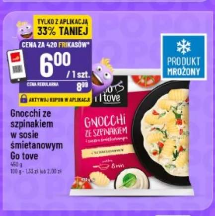 Gnocchi ze szpinakiem w sosie śmietanowym Go Tove
