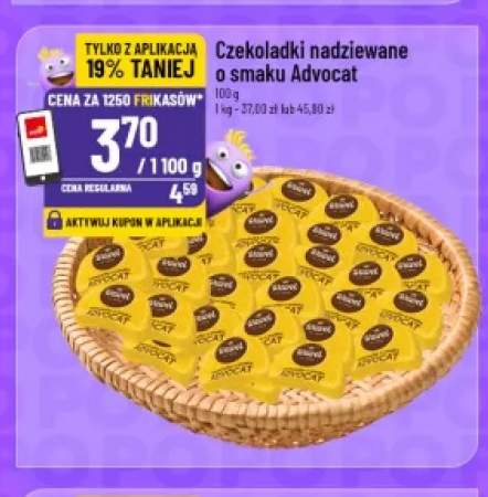 Czekoladki nadziewane o smaku advocat Wawel