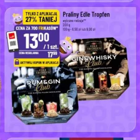 Praliny Edle Tropfen Rum & Gin Club +1 wariant