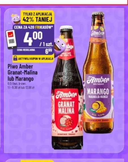 Piwo Amber Granat-Malina +1 wariant