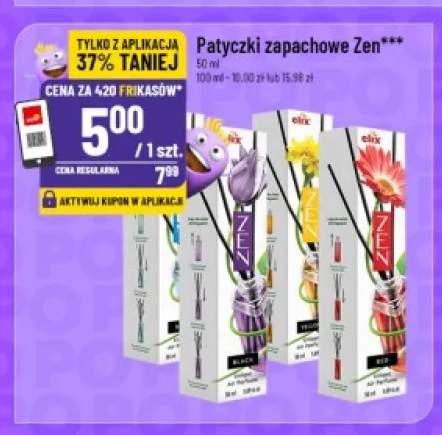 Patyczki zapachowe Zen Elix Black +3 warianty