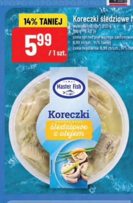 Koreczki śledziowe z olejem Master Fish