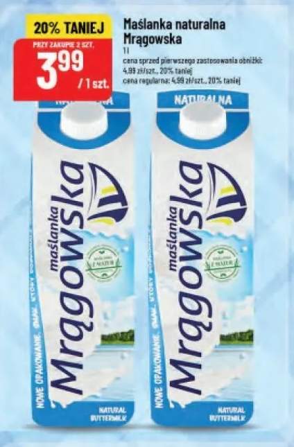 Maślanka naturalna Mrągowska