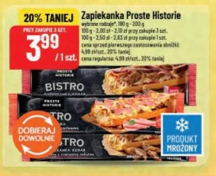 Zapiekanka Bistro Kebab z czerwoną cebulką Proste Historie +2 warianty
