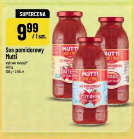 Sos pomidorowy Mutti Datterini +2 warianty