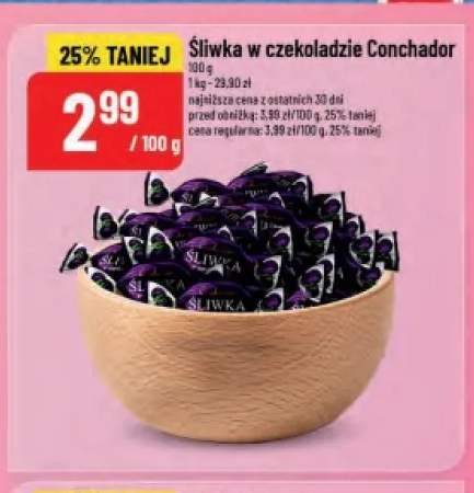 Śliwka w czekoladzie Conchador