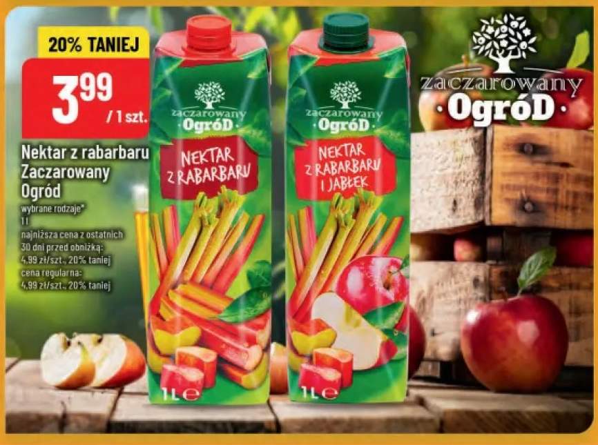 Nektar z rabarbaru Zaczarowany Ogród +1 wariant