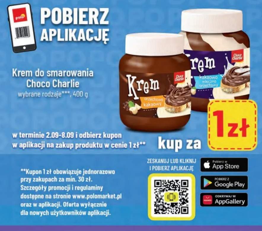 Krem do smarowania orzechowo-kakaowy Choco Charlie +1 wariant