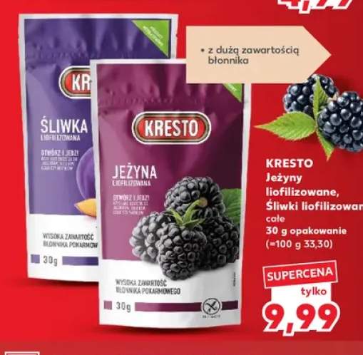 Jeżyny liofilizowane Kresto +1 wariant