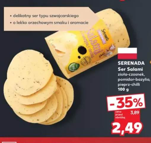 Ser salami zioła-czosnek Serenada +2 warianty