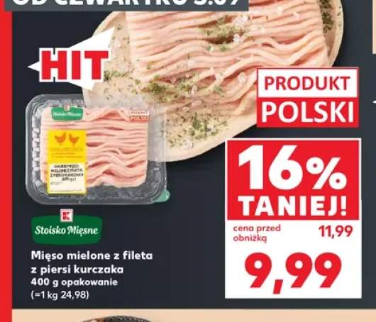 Mięso mielone z fileta z piersi kurczaka Stoisko Mięsne