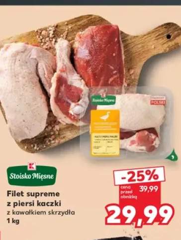Filet supreme z piersi kaczki z kawałkiem skrzydła Stoisko Mięsne