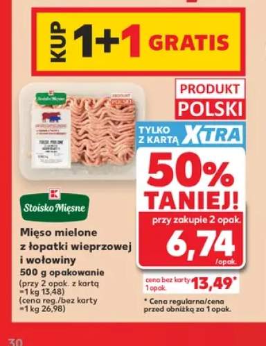 Mięso mielone z łopatki wieprzowej i wołowiny Stoisko Mięsne