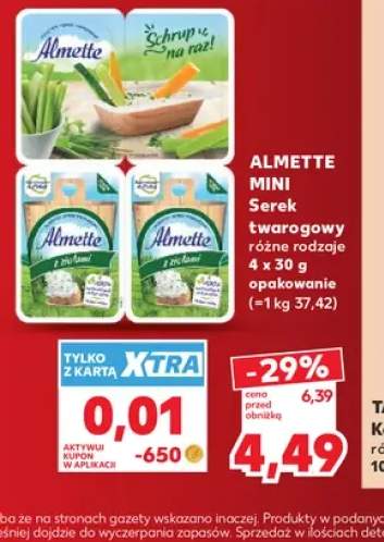 Serek twarogowy Almette Mini 4-pak